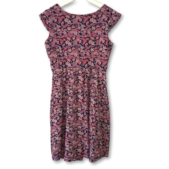 Mata Traders Pink Purple Floral Swing Mini Dress Size Small - Picture 2 of 10